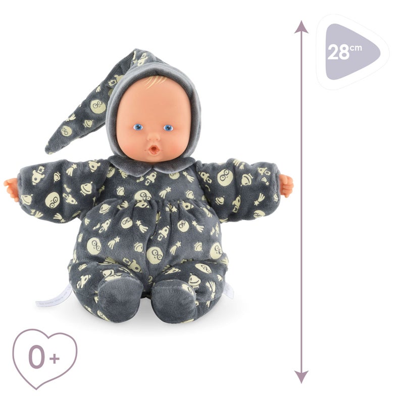 كورول دمية كورول مون دودو بابيبوس المتوهجة في الظلام - دمية ناعمة للغاية ومحبوبة مقاس 27.94 سم مع رائحة الفانيليا وقابلة للغسل للأعمار من 0 أشهر فما فوق - Image 3